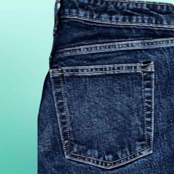 Free Assembly Mid Rise Dark Wash Jeans Size 10 29x30” #178 - Picture 4 of 7